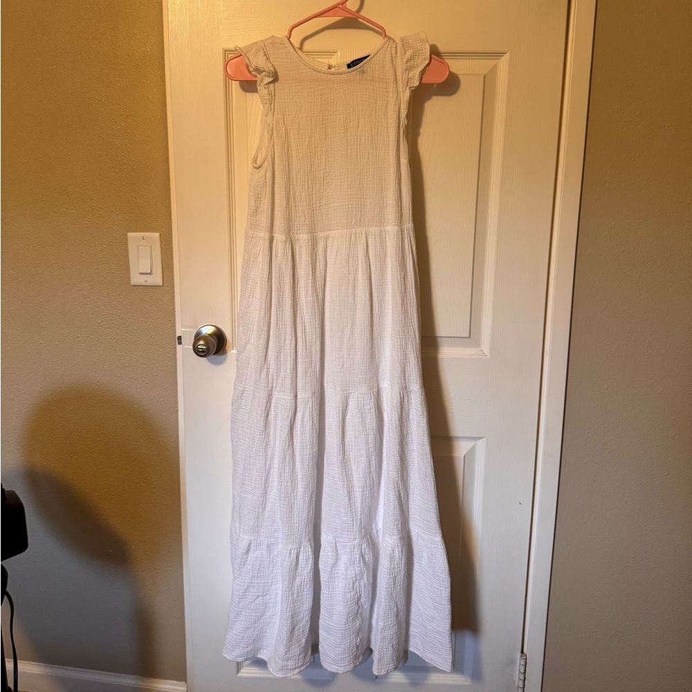 Express White Sleeveless Maxi Dress